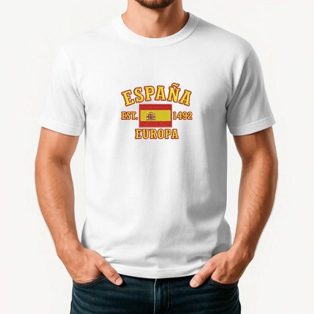 Camiseta Masculina ESPANHA Exclusiva Algodão Premium