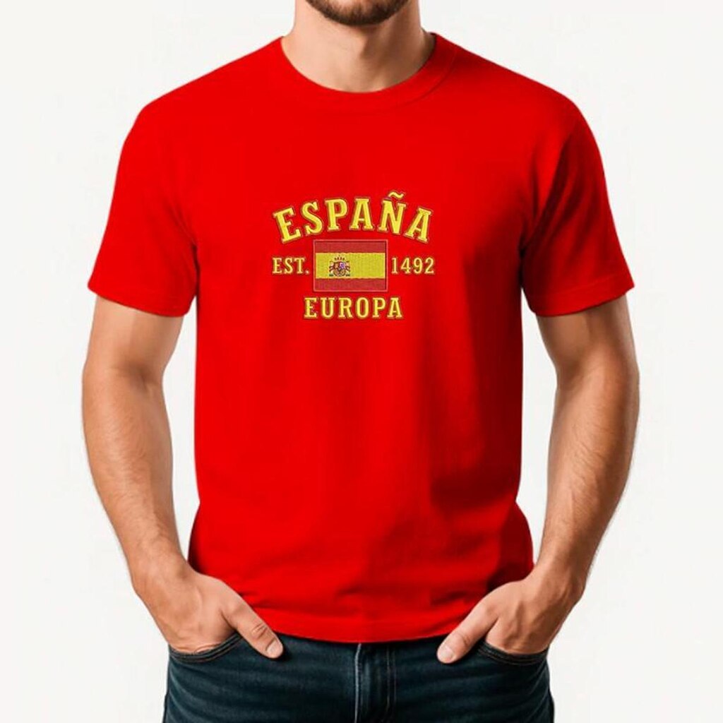 Camiseta Masculina ESPANHA Exclusiva Algodão Premium