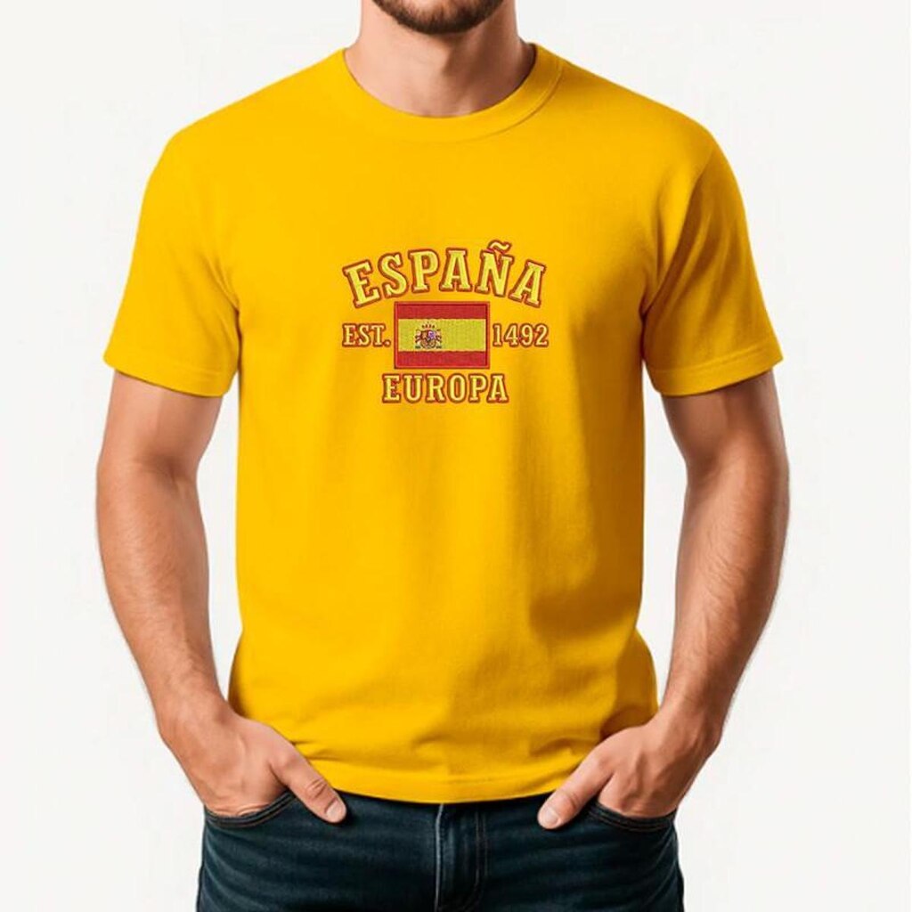 Camiseta Masculina ESPANHA Exclusiva Algodão Premium