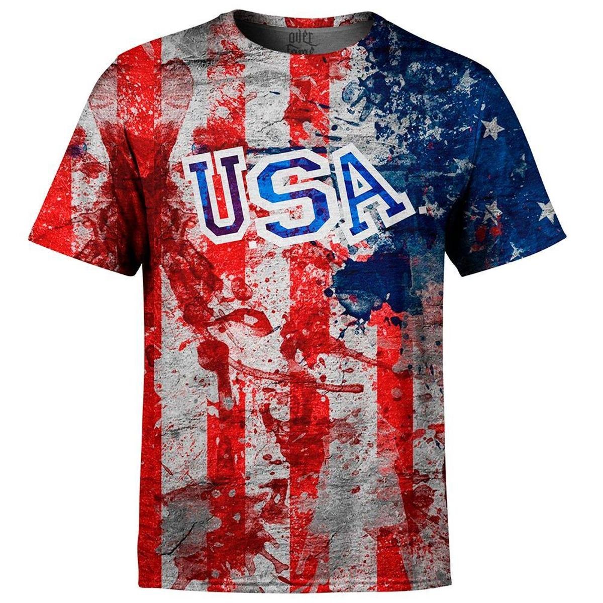 camiseta dos estados unidos masculina