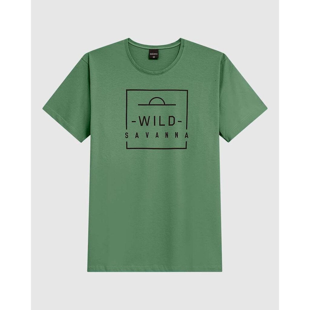 Camiseta Masculina Estampa Lettering Frontal Em Malha Algodão