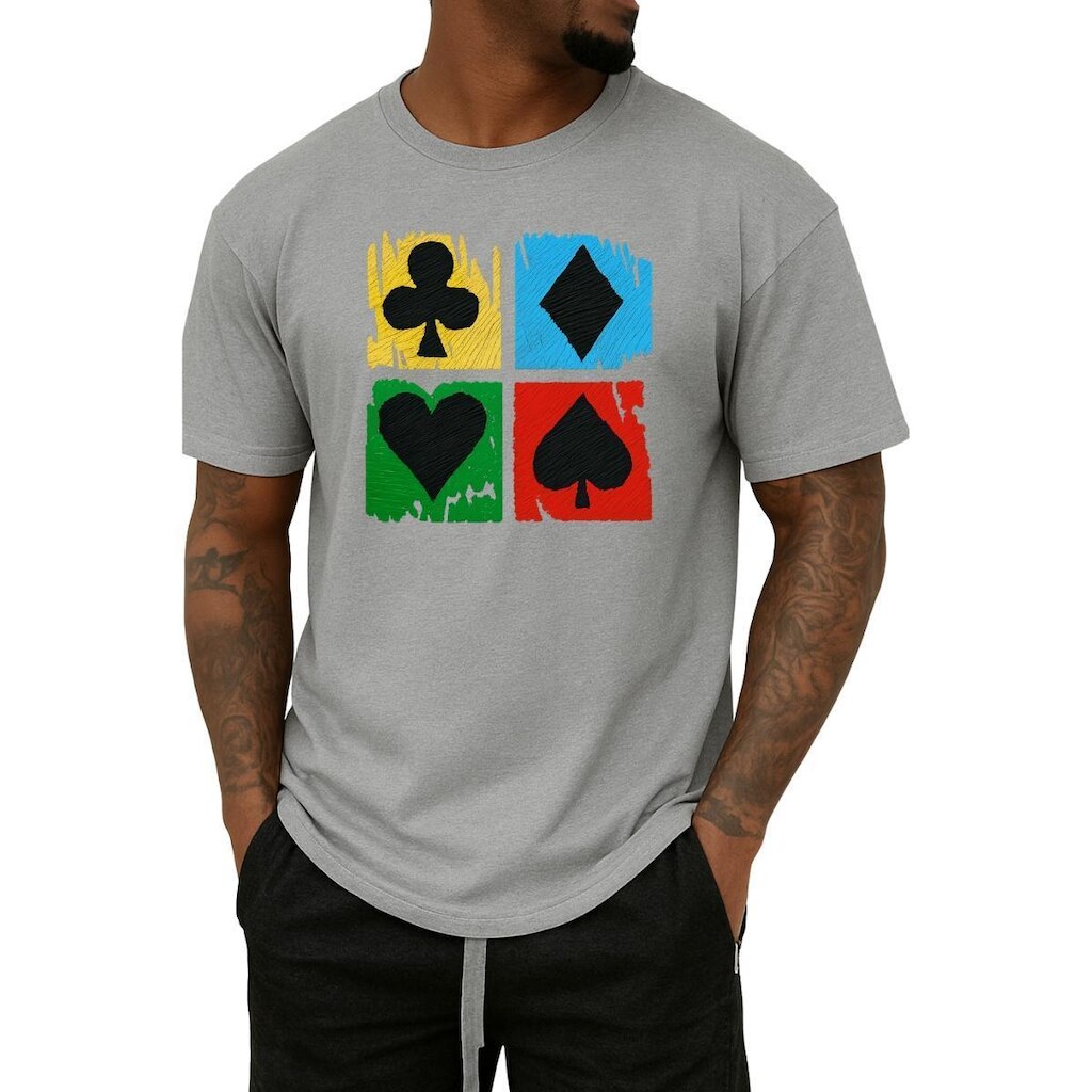 Camiseta Masculina Estampada Casual – Look Jovem