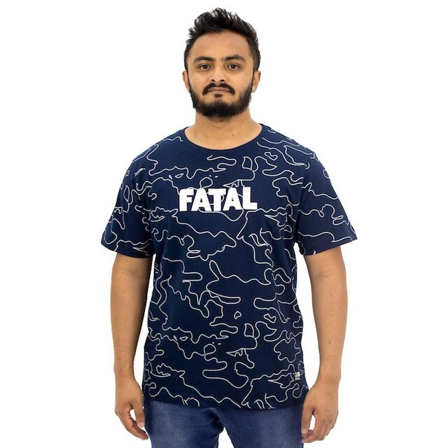 Camiseta Masculina Estampada Plus Size Fatal Surf - Azul é boa?