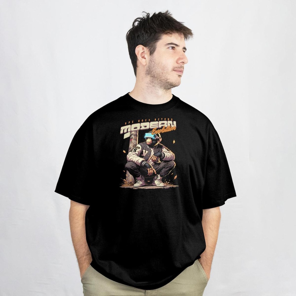 Camiseta Masculina Evolution Manga Curta Casual Leve e Confortável em Algodão do P ao G1