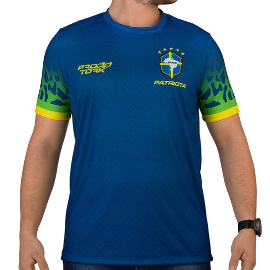 Camiseta Masculina Feminina Seleção do Brasil 2022 Brasil - Azul Menor preço em Camiseta Masculina Feminina Seleção do Brasil 2022 Brasil - Azul