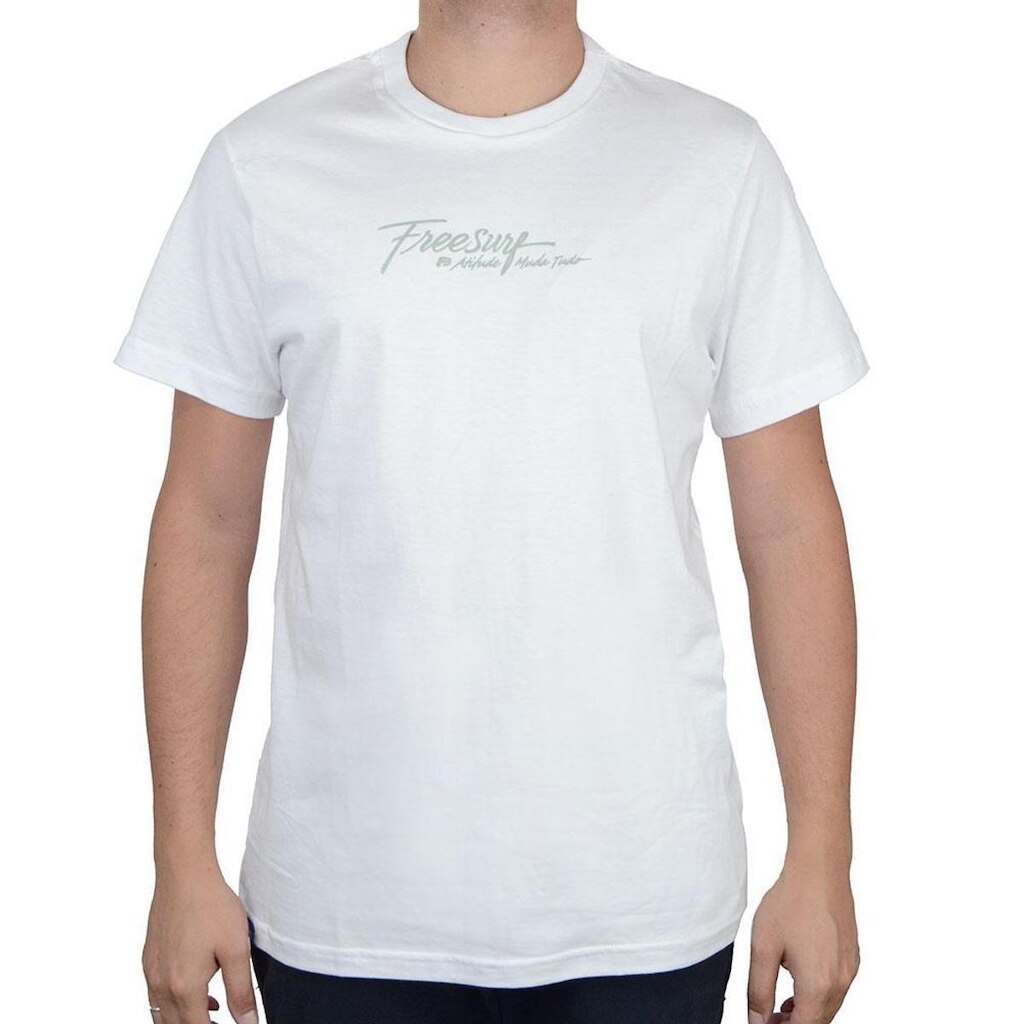 Camiseta Masculina FreeSurf MC Attitude Branco - 110406