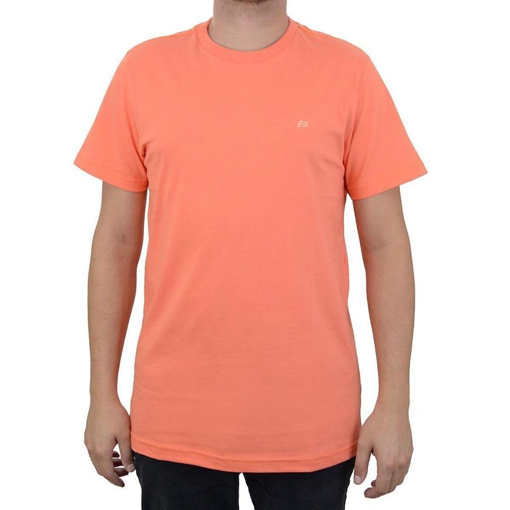 Camiseta Masculina Freesurf MC Logo Laranja - 110411077
