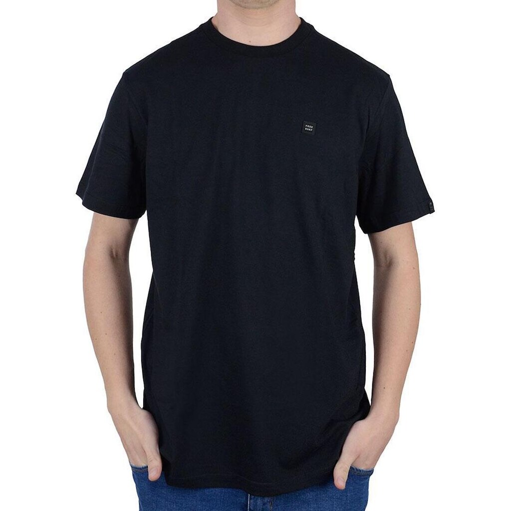 Camiseta Masculina Freesurf MC Marea Essential Preta - 1104