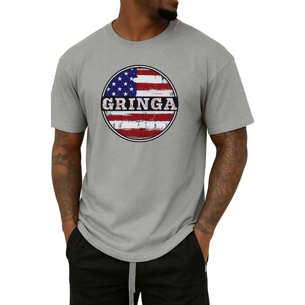 Camiseta Masculina Gmm Shoes Gringa Algodão Premium
