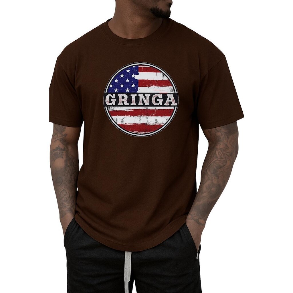 Camiseta Masculina Gmm Shoes Gringa Algodão Premium
