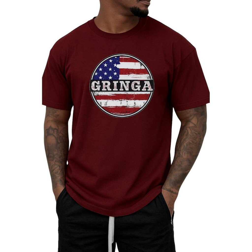 Camiseta Masculina Gmm Shoes Gringa Algodão Premium