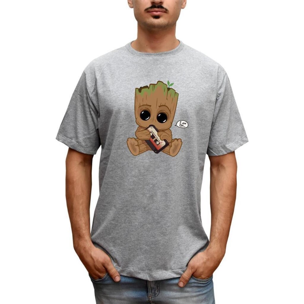 Camiseta Masculina Groot Bebe I Am Groot