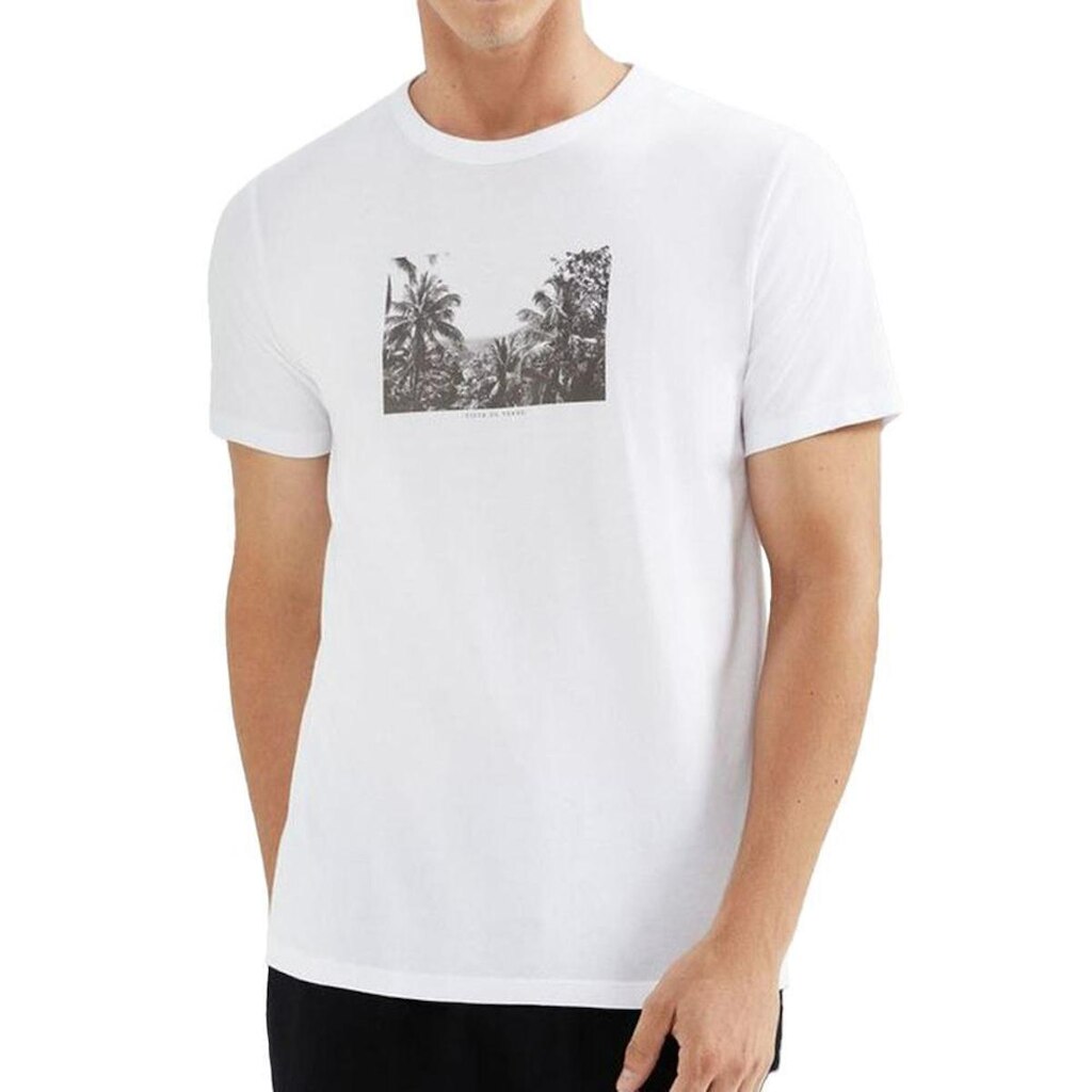 Camiseta Masculina Hering MC Regular Branca - 4F8715NEN