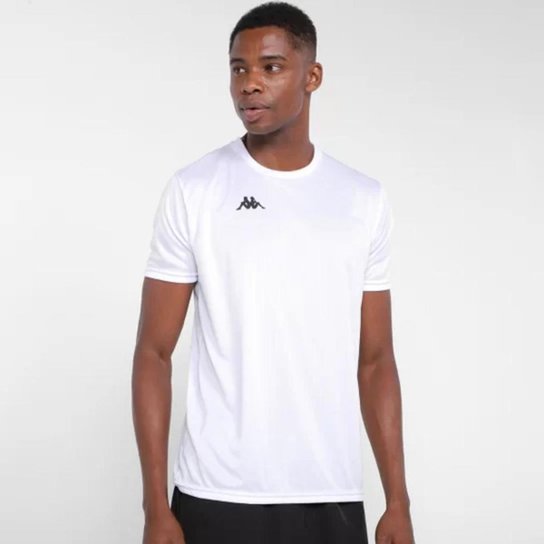 Camiseta Masculina Kappa Modena Traning Branca - Branco Menor preço em Camiseta Masculina Kappa Modena Traning Branca - Branco