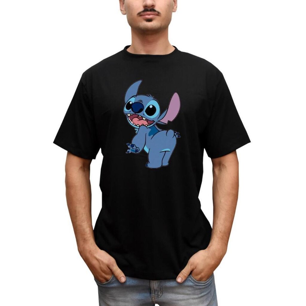 Camiseta Masculina Lilo e Stitch