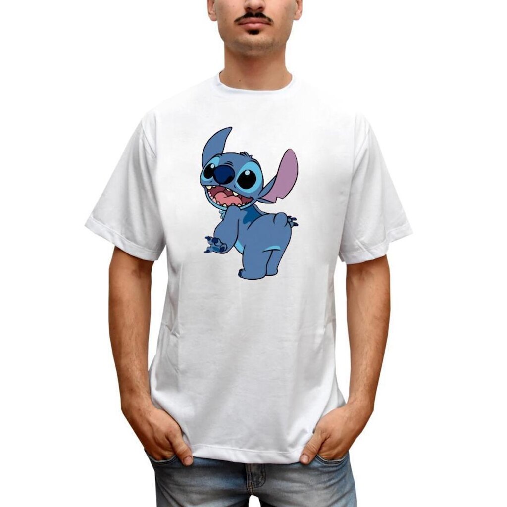 Camiseta Masculina Lilo e Stitch