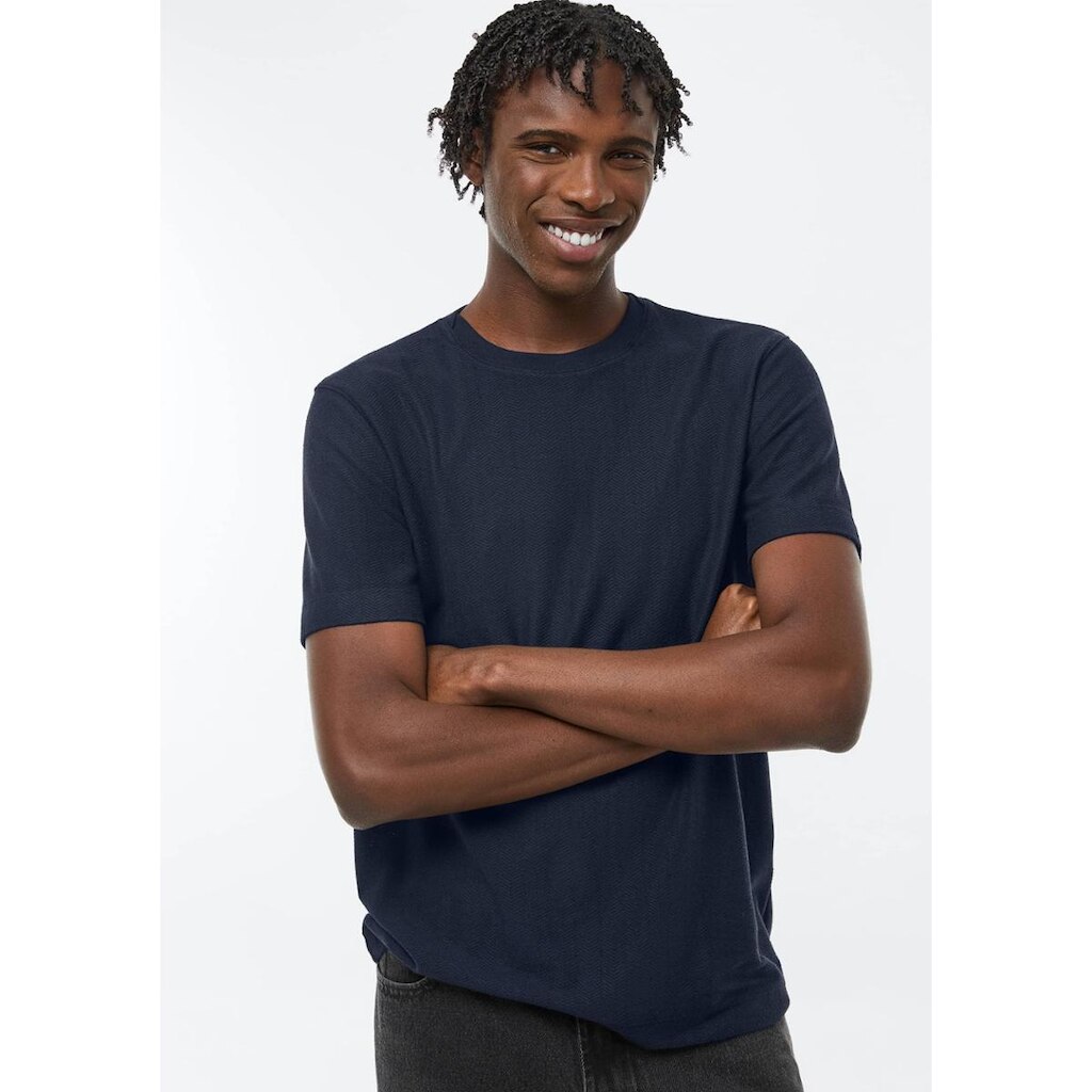 Camiseta Masculina Manga Curta Texturizada Hering
