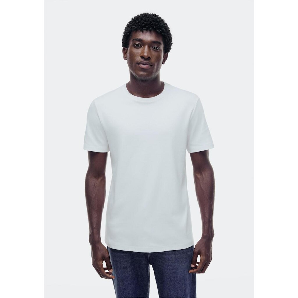 Camiseta Masculina Manga Curta Texturizada