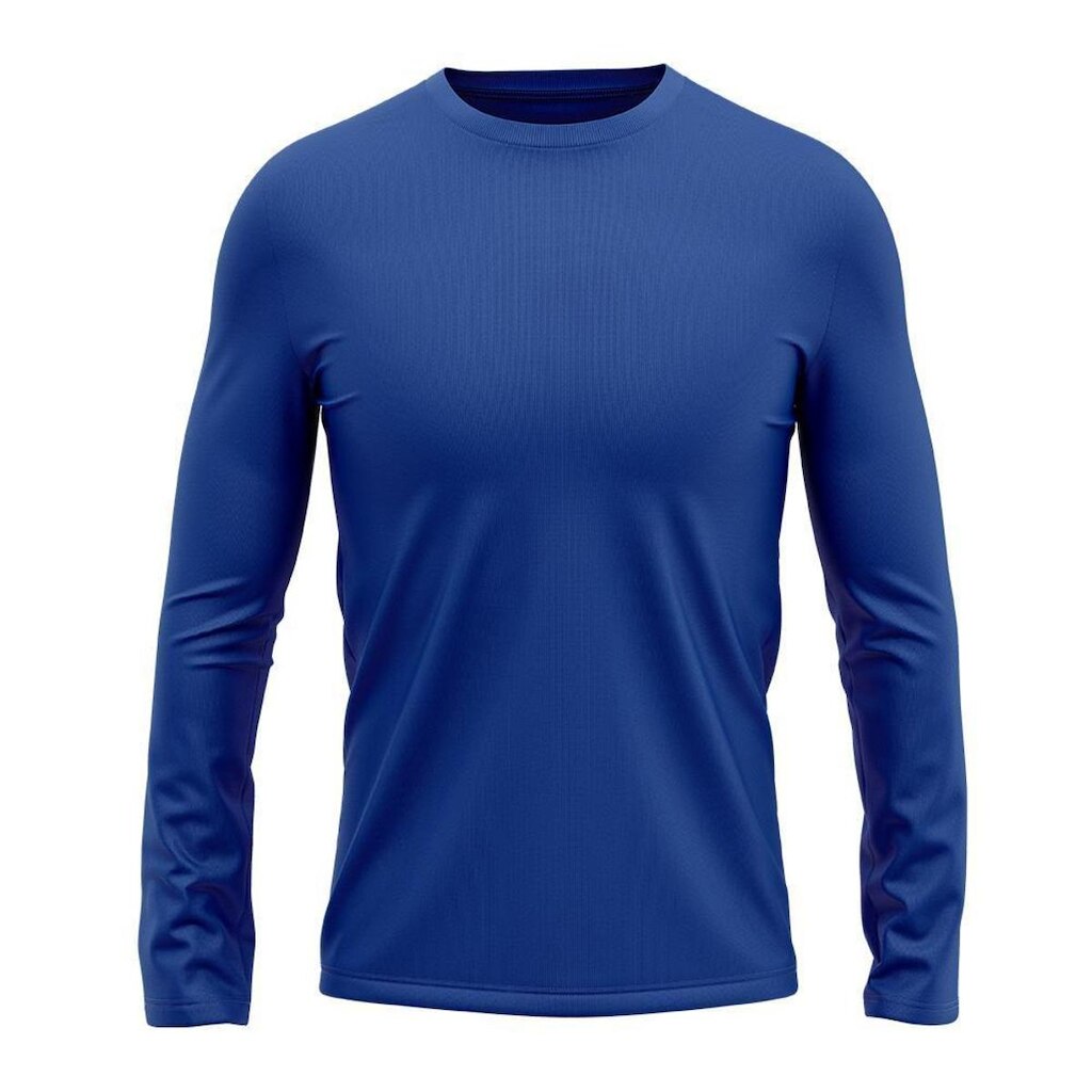 Camiseta Masculina Manga Longa Dry Proteção Solar UV Segunda Pele Treino