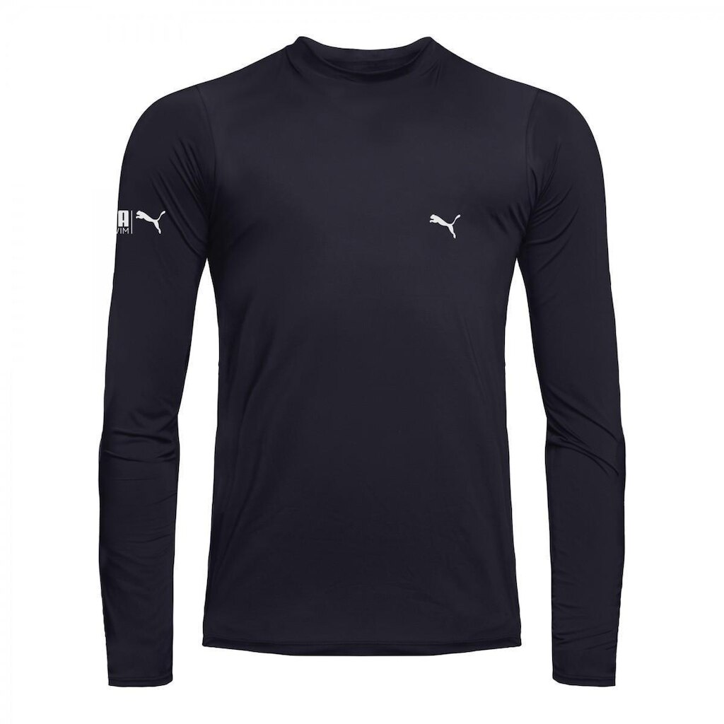 Camiseta Masculina Manga Longa Proteção Solar UV50+ Praia Puma