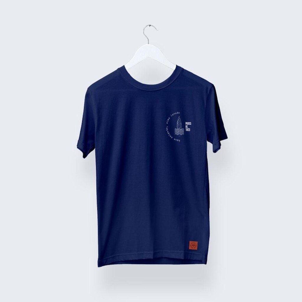 Camiseta Masculina Mar Azul Marinho