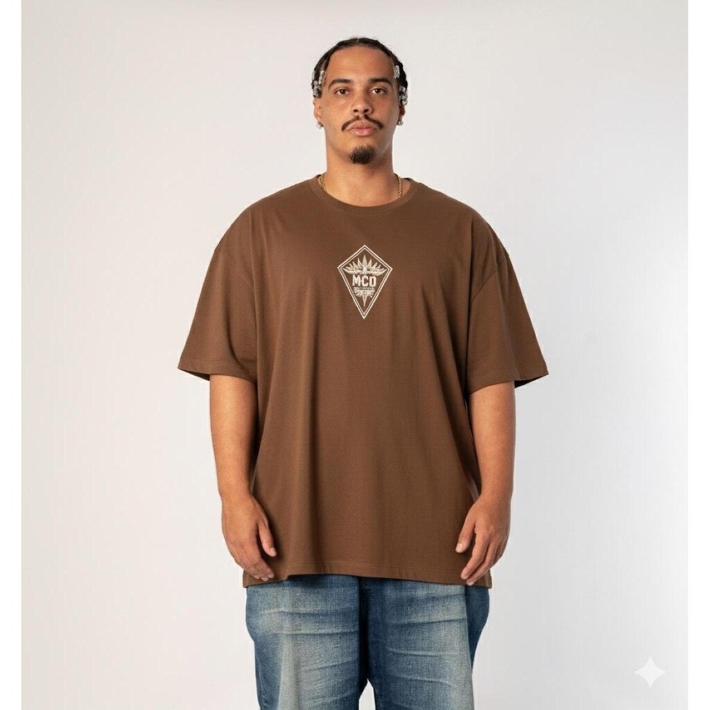 Camiseta Masculina Mcd Oversized Linha do Tempo 2839