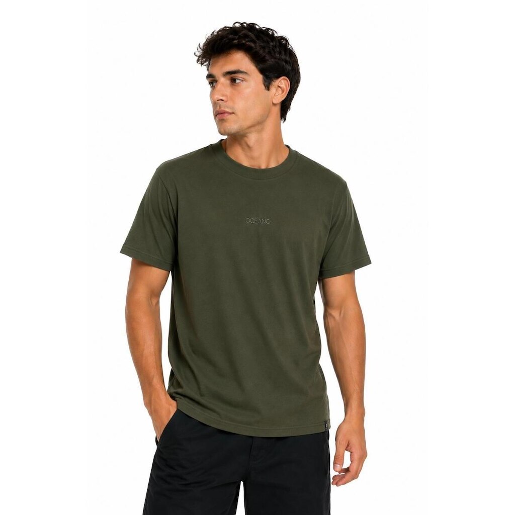 Camiseta Masculina Oceano Over Relevo Tech Gold 103421
