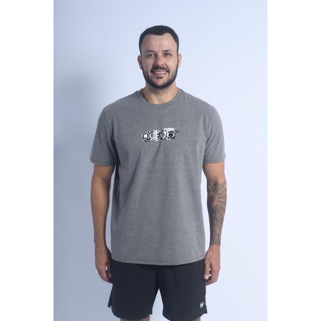 Camiseta Masculina Oceano Pranchas Mescla 103203