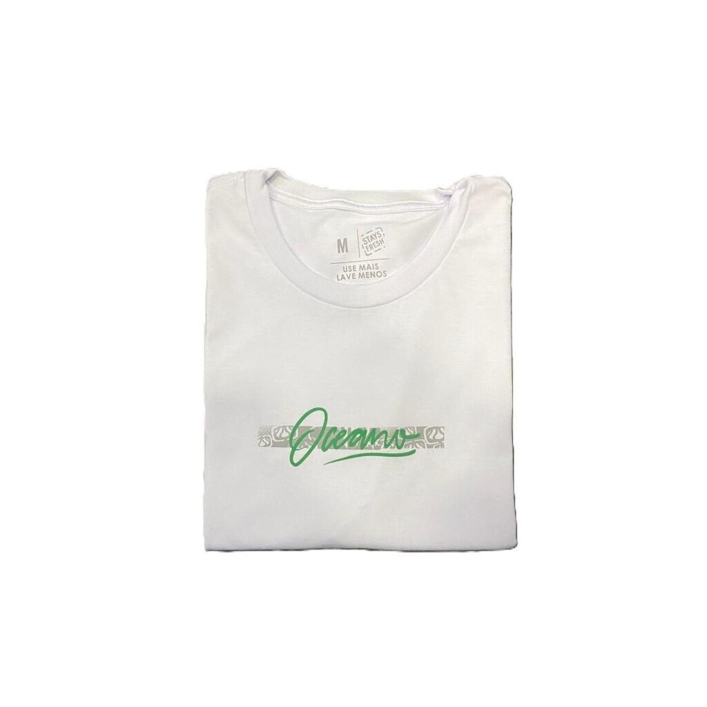 Camiseta Masculina Oceano Relevo Poligiene 102899