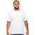 Camiseta Masculina Plus Size Algodão Básica - Branco