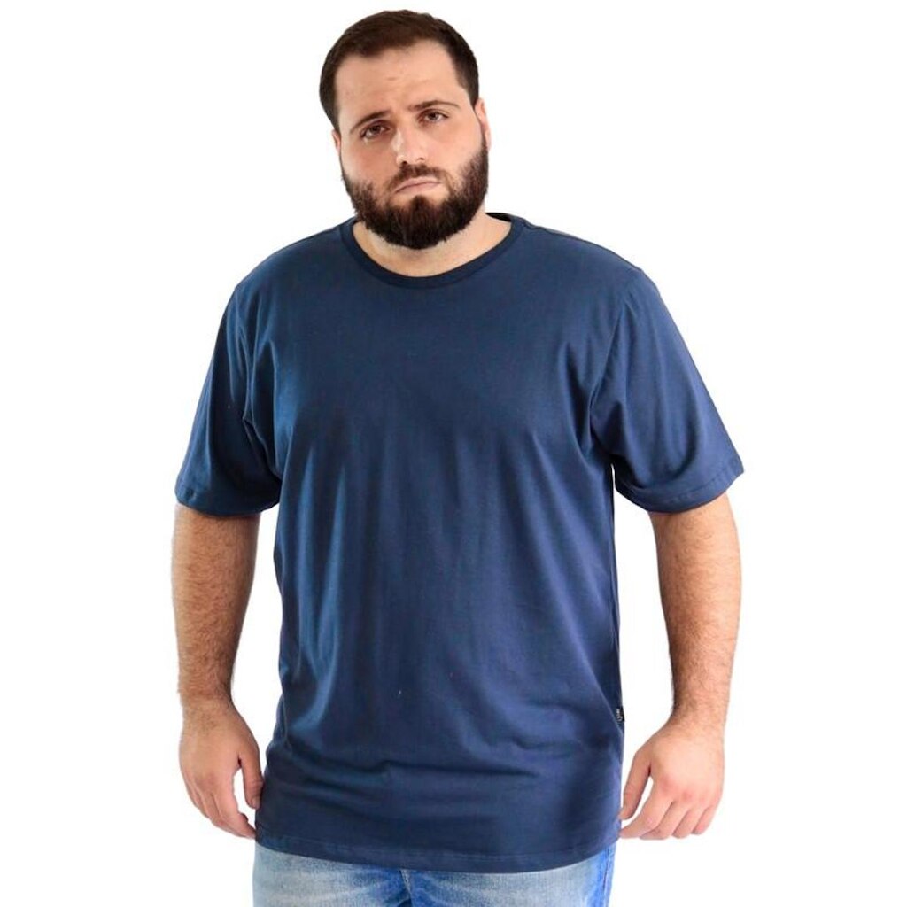 Camiseta Masculina Plus Size - Básica Lisa