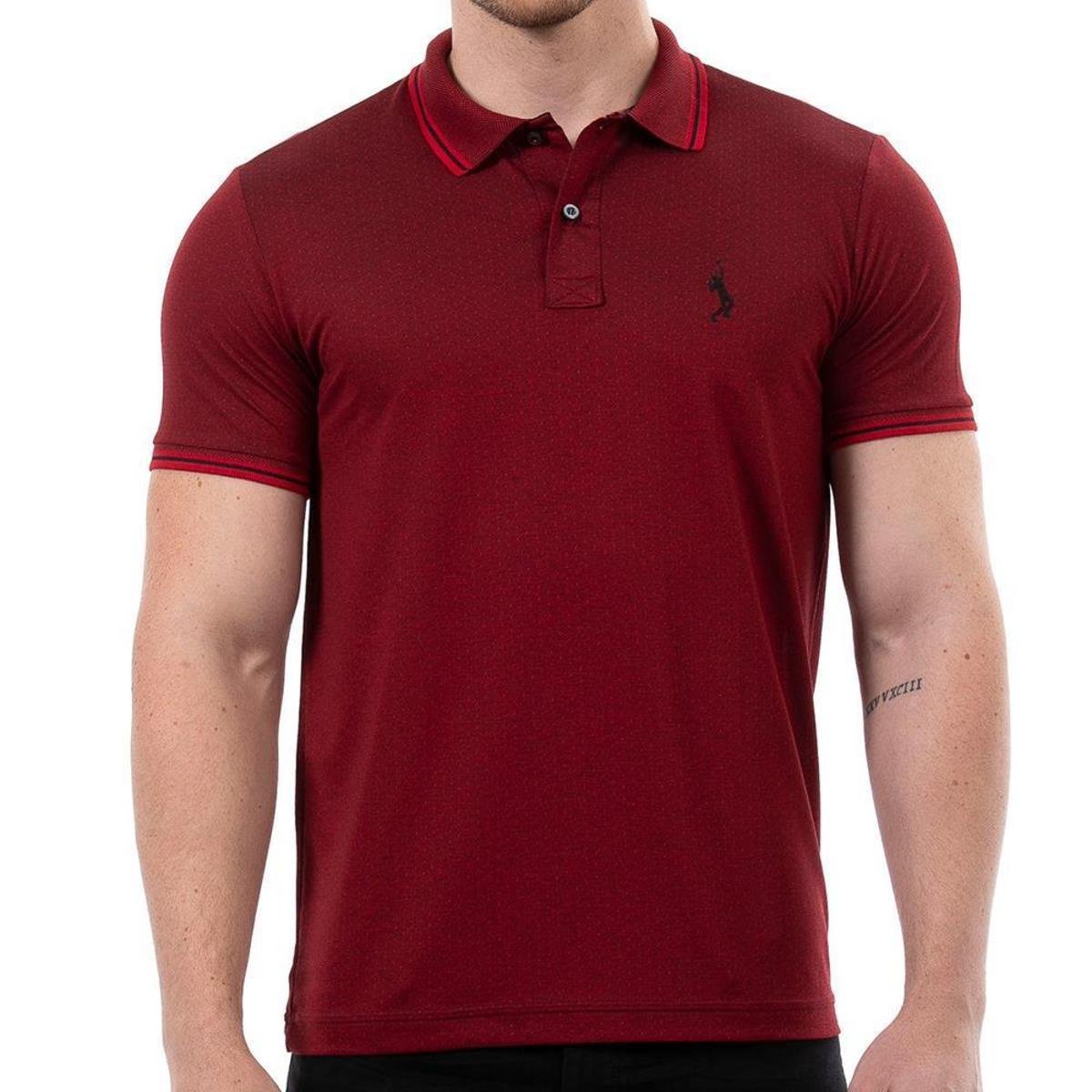 Camiseta Masculina Polo John Pull Manga Curta Moda Casual