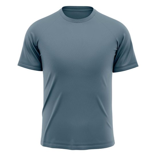Camiseta Masculina Raglan Dry Proteção Solar UV Lisa Academia Ciclismo Esporte - Cinza Menor preço em Camiseta Masculina Raglan Dry Proteção Solar UV Lisa Academia Ciclismo Esporte - Cinza