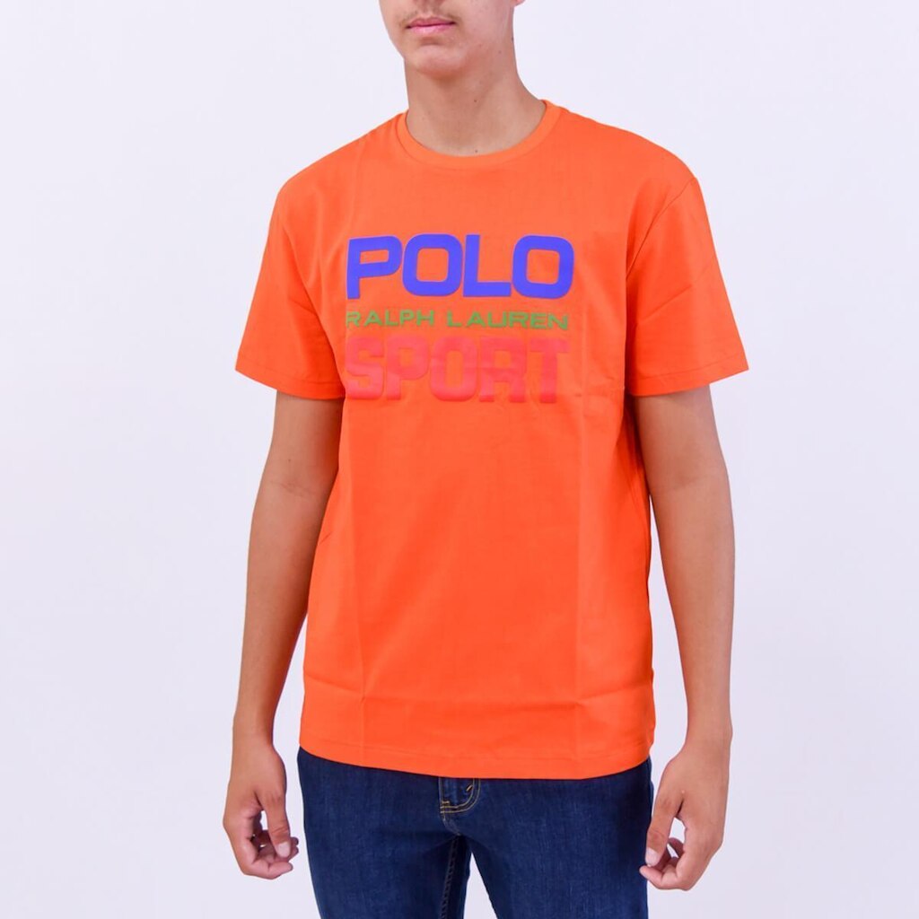 Camiseta Masculina Ralph L Laranja Estampada