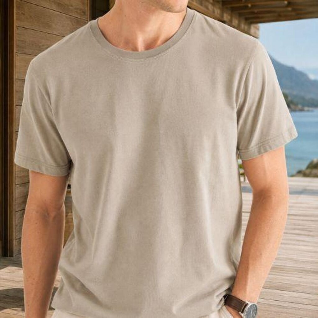 Camiseta Masculina Regular Manga Curta Gola Careca Básica- Hering