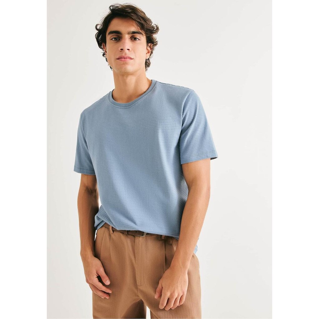 Camiseta Masculina Regular Texturizada