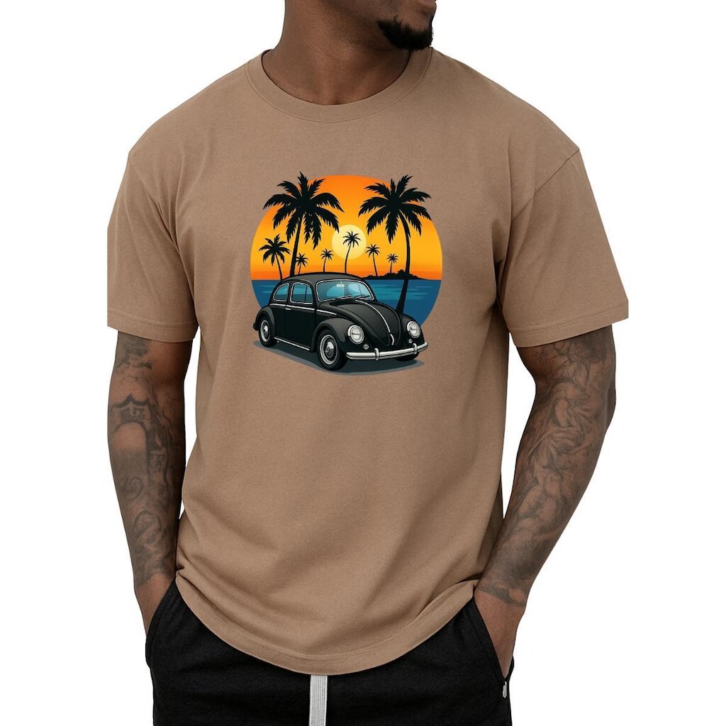 Camiseta Masculina Retro Gmm Shoes Tecido Leve e Respirável