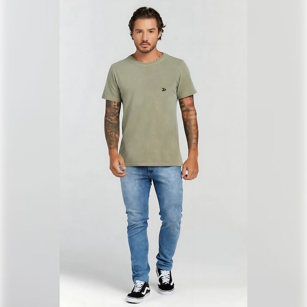 Camiseta Masculina Sagitta Algodão com Logo