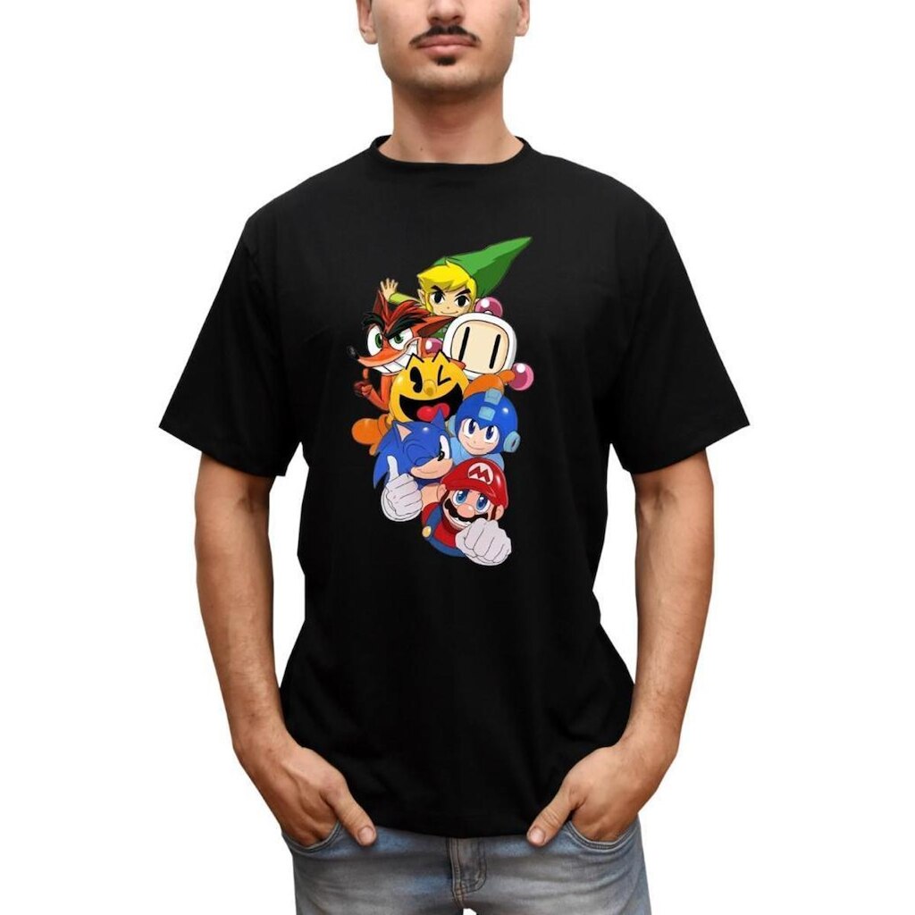 Camiseta Masculina Super Nintendo Ps1