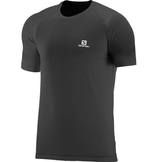 Camiseta Masculina Thermo SS Tee Salomon - Preto Menor preço em Camiseta Masculina Thermo SS Tee Salomon - Preto