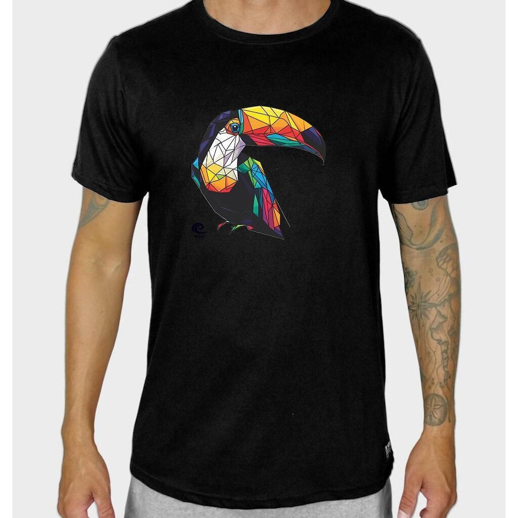 Camiseta Masculina Toucan Delight Algodão Prime WSS