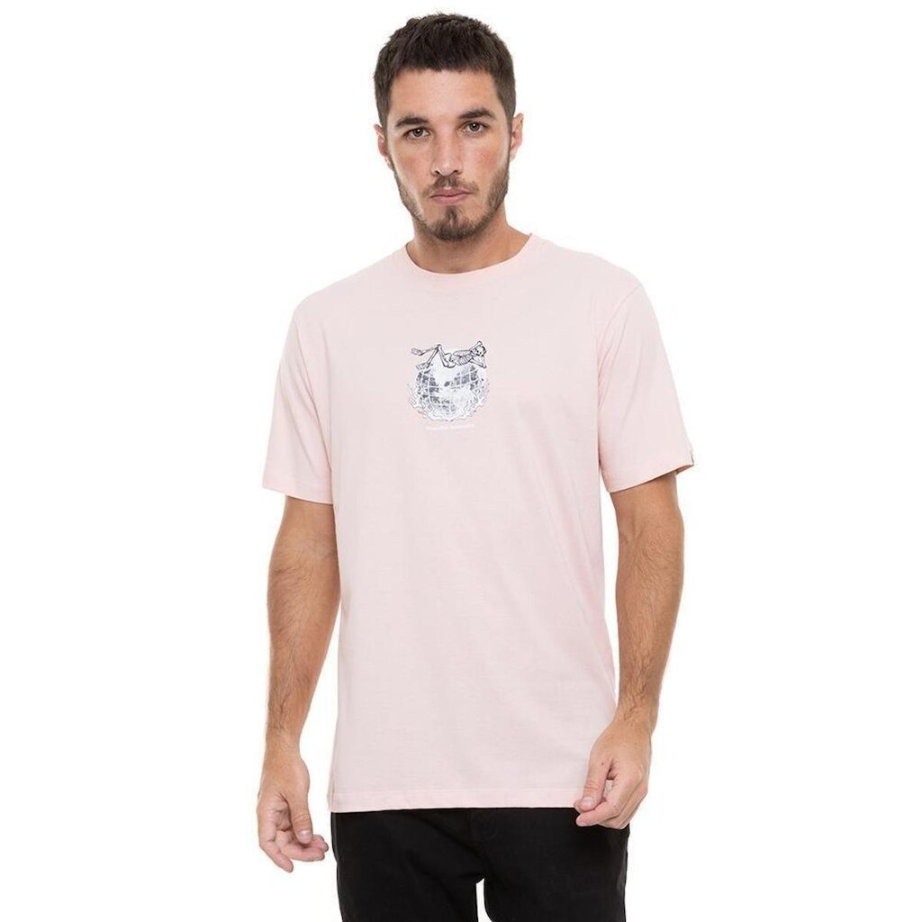 CAMISETA M/C ACTION REPLAY - ROSA CLARO - GG