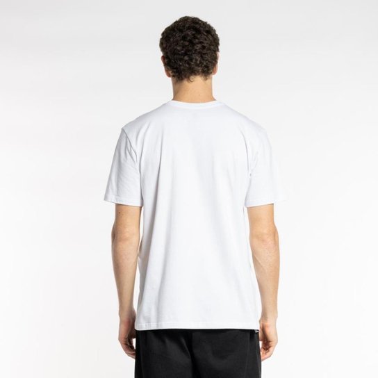 CAMISETA M/C BASIC CREW - BRANCO - G