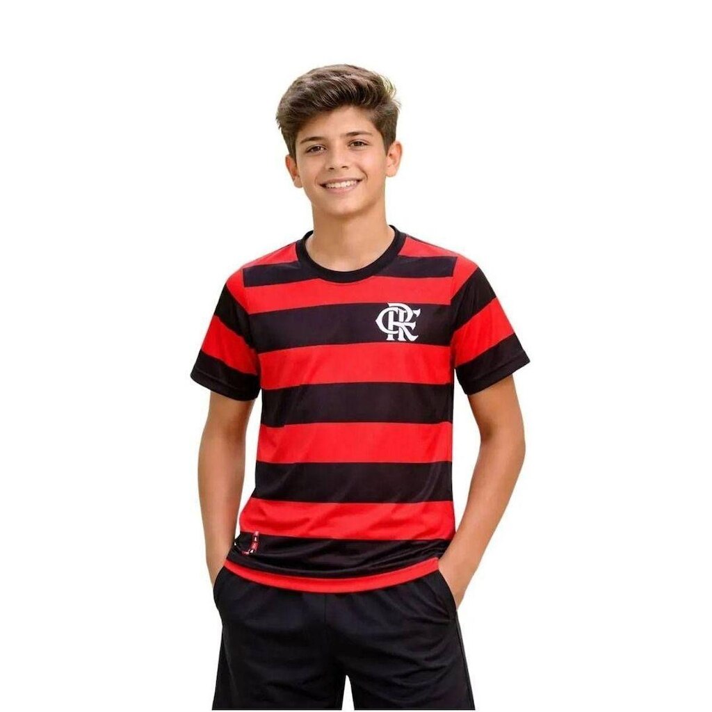 CAMISETA M/C FLAMENGO I 8126014-9362 - VERMELHO/PRETO 14A