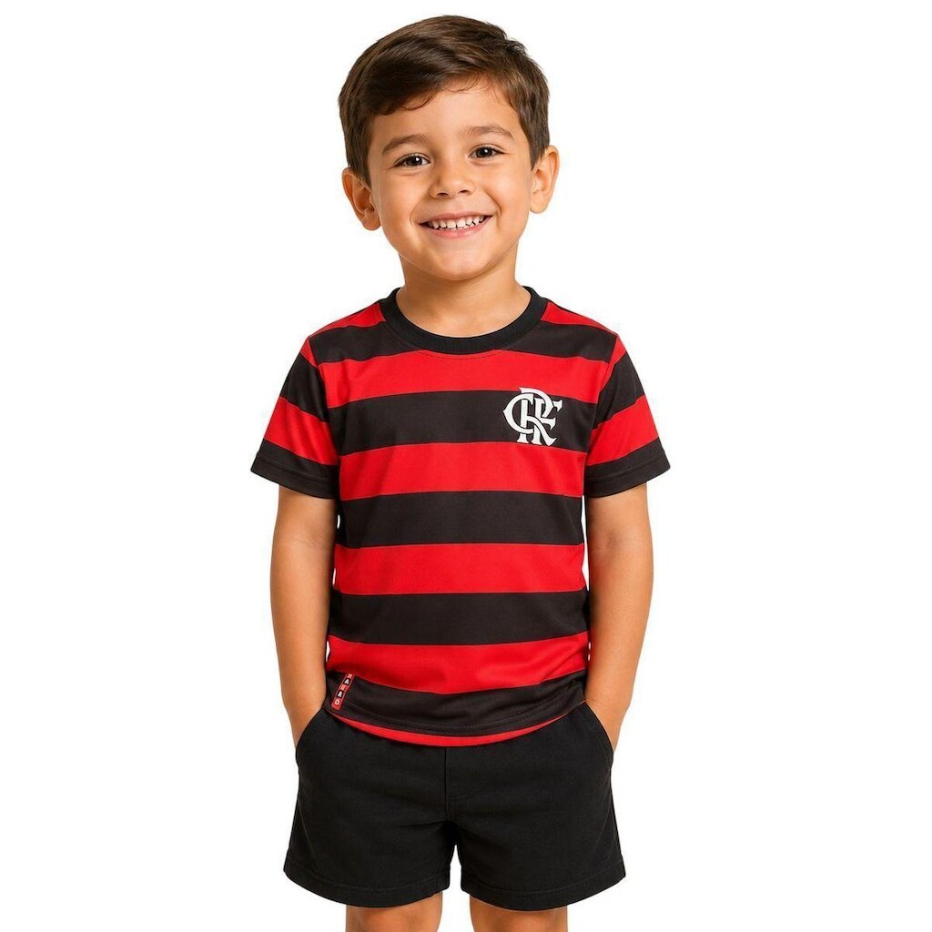 CAMISETA M/C FLAMENGO I 8126015-9362 - VERMELHO/PRETO 8A