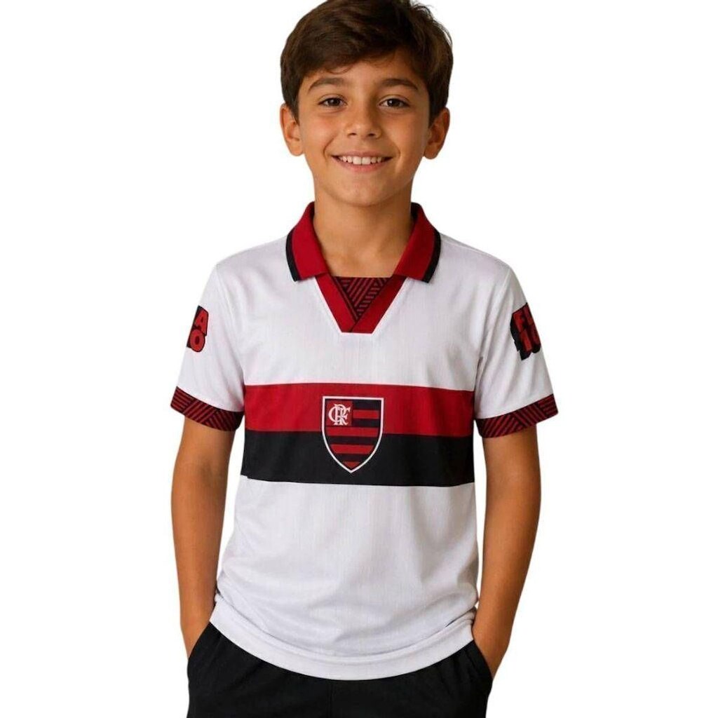 CAMISETA M/C FLAMENGO RETRO 1996 II 8126058-02 - BRANCO/VERMELHO 14A