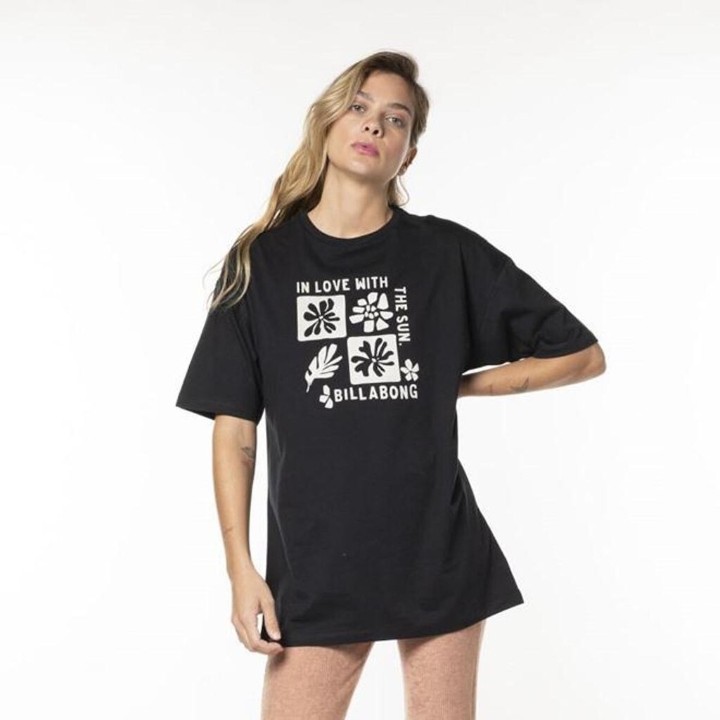CAMISETA M/C IN LOVE WHITH THE SUN - PRETO - G