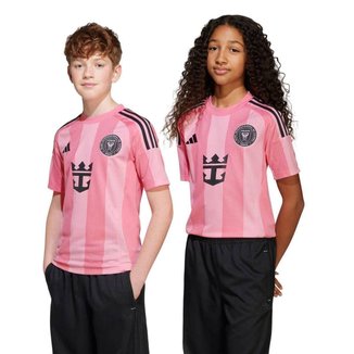 CAMISETA M/C INTER MIAMI I 25/26 JJ1391 - ROSA CLARO/PRETO 15/16A