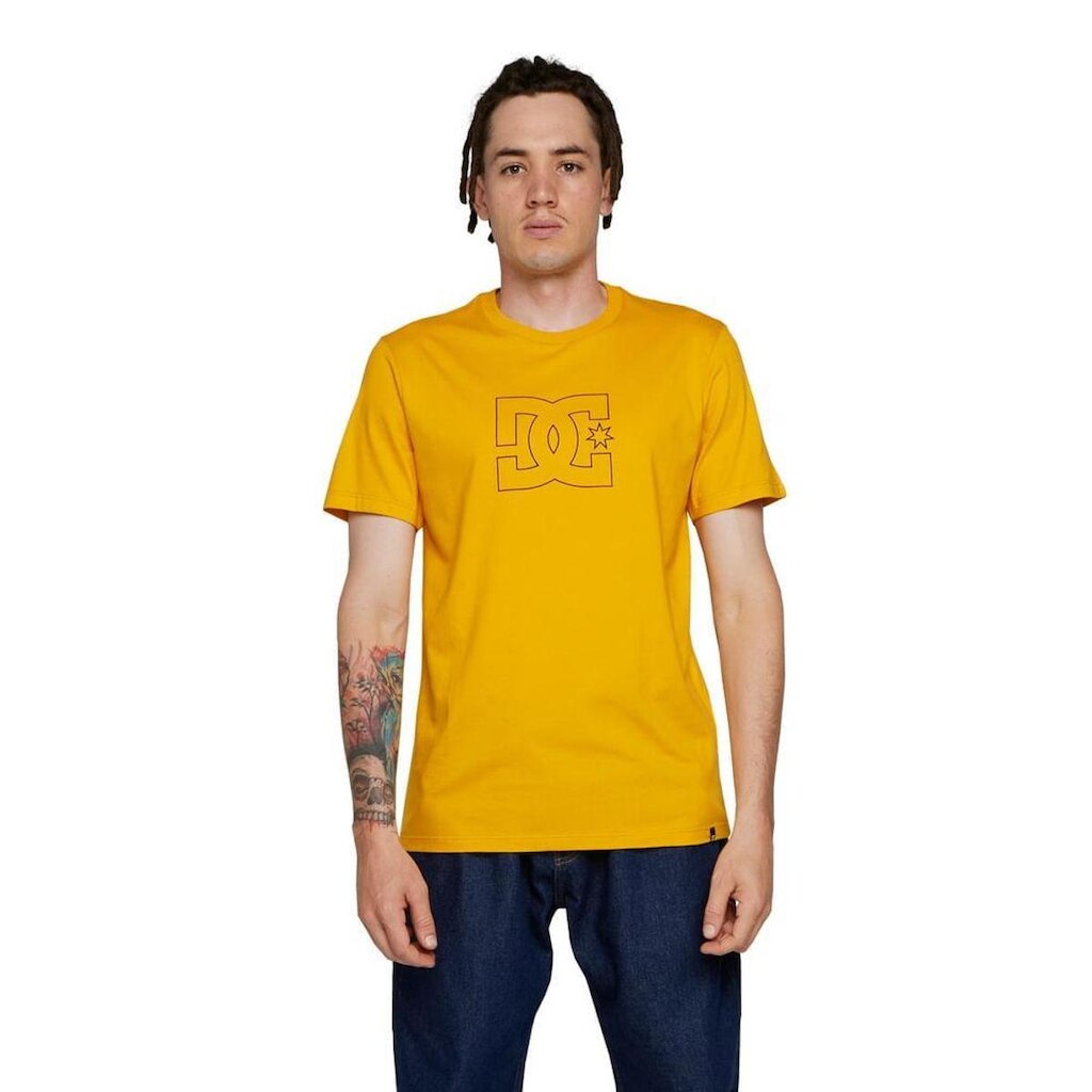 Camiseta  M/C  Outline Amarelo Amarelo-P