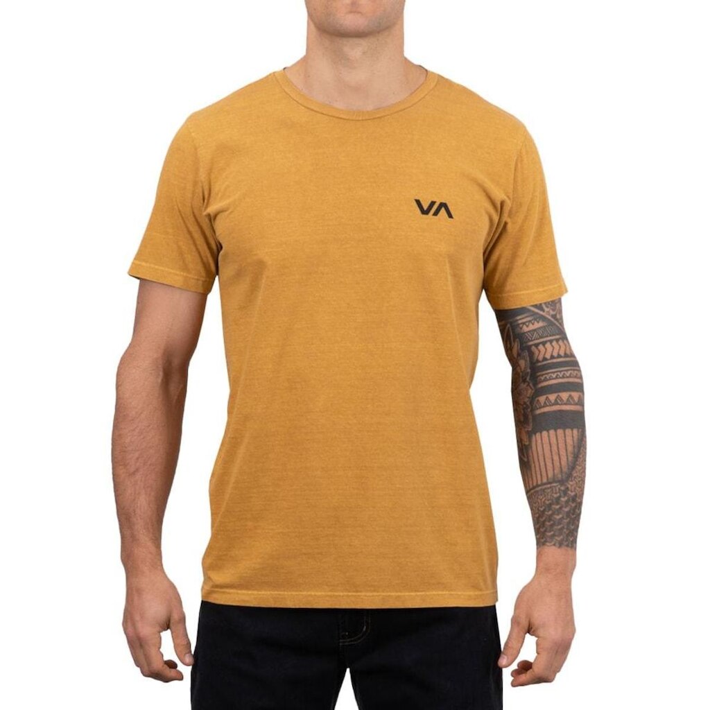 CAMISETA M/C RVCA VA PIGMENT - AMARELO - M
